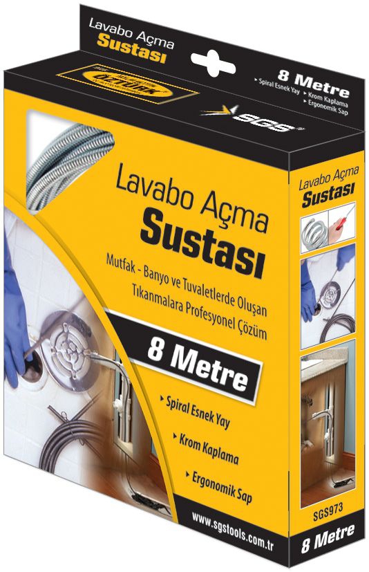 SGS 973 Lavabo Açma Sustası 8 metre